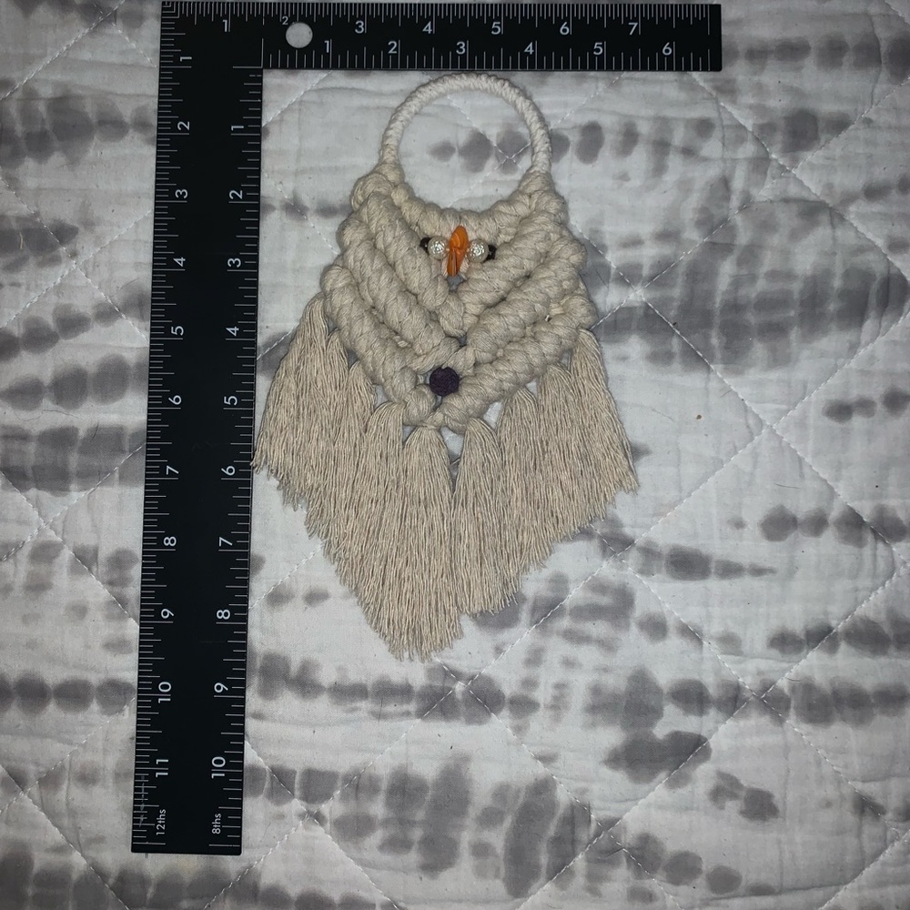 🚫SOLD Handmade Macrame 8.5” - Picture 3 of 3